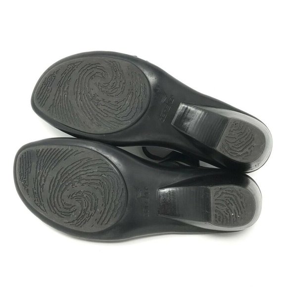 Dansko Ankle Strap Sandals Black Block Heels 11 - Picture 6 of 9